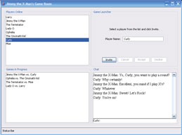 Multiplayer tic-tac-toe game room